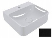 Раковина для ванної Miraggio Seed 43х39 см кварцовий пісок Mirastone чорний 0001499