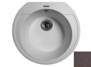 Мойка для кухни Miraggio Tuluza Ø52,5 см кварцевый песок Mirastone шоколад 0001593