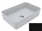 Раковина для ванной Miraggio San Martin 60х40 см кварцевый песок Mirastone черный 0000774