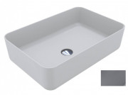 Раковина для ванной Miraggio San Martin 60х40 см кварцевый песок Mirastone серый 0001435