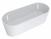 Ванна из искусственного камня Miraggio Providence 170х70 см без перелива литой мрамор Miramarble белый 0000279