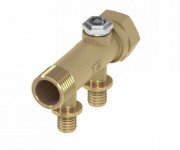 Коллектор для систем напольного отопления TECE TECEflex 3/4 на 2 контура латунь 712009