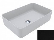 Раковина для ванной Miraggio San Martin 60х40 см кварцевый песок Mirastone черный 0000774