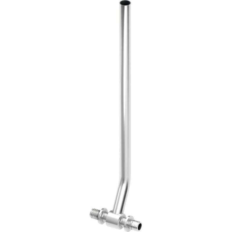 Трубка медная для подключения радиаторов TECE TECEflex 14х15 L=770 мм Т-образная никелированная 715223