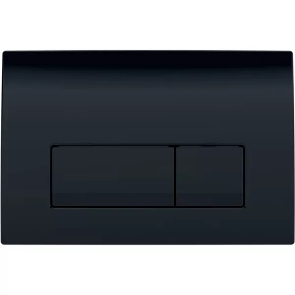 Кнопка смыва Geberit Delta50 двойной смыв пластик черный глянцевый 115.119.DW.1