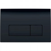 Кнопка змиву Geberit Delta50 подвійний змив пластик чорний глянсовий 115.119.DW.1