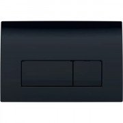 Кнопка смыва Geberit Delta50 двойной смыв пластик черный глянцевый 115.119.DW.1