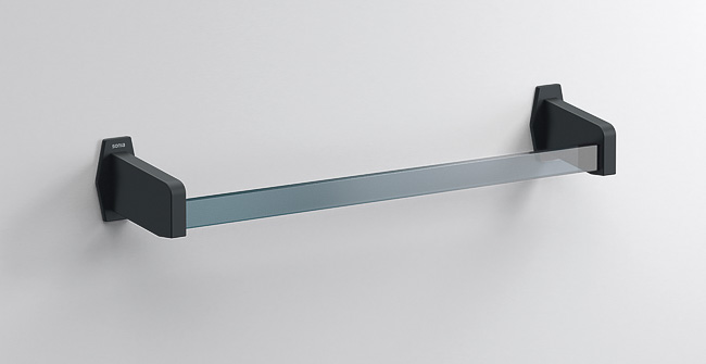 Держатель для полотенец Sonia Luce 50 см латунь/акриловое стекло черный 182442