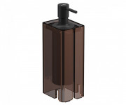 Диспенсер для рідкого мила Sonia Luce латунь/акрилове скло чорний/коричневий 182619