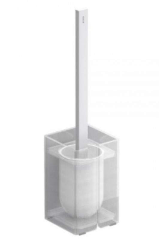 Єршик для унітазу Sonia Luce підлоговий латунь/акрилове скло білий 182756