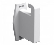 Крючок для ванной Sonia Luce одинарный латунь белый матовый 182718