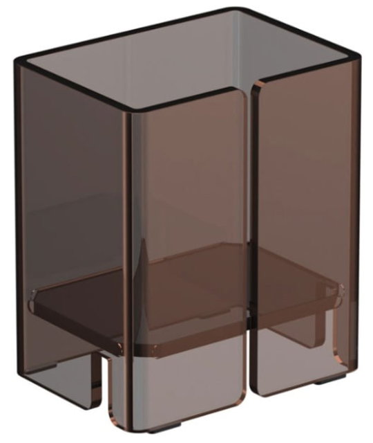 Стакан для зубных щеток Sonia Luce акриловое стекло коричневый 182626