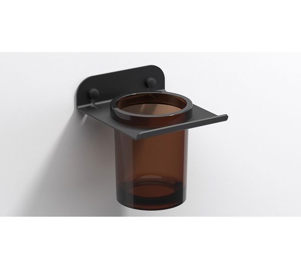 Держатель для стакана для зубных щеток Sonia Quick алюминий черный матовый 185436