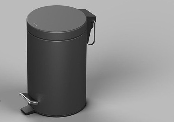 Ведро для мусора Sonia Contract-Hospitality 5 л с педалью нержавеющая сталь черный матовый 188208