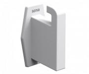 Гачок для ванної Sonia Luce одинарний латунь білий матовий 182718