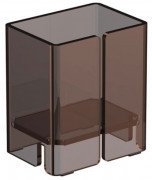 Стакан для зубных щеток Sonia Luce акриловое стекло коричневый 182626