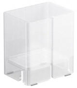 Стакан для зубных щеток Sonia Luce акриловое стекло белый 182732