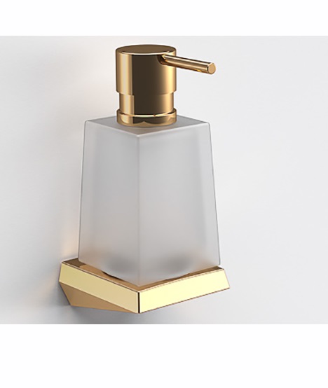 Диспенсер для рідкого мила Sonia S8 підвісний латунь/скло золото 164929