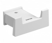 Крючок для ванной Sonia S-Cube двойной латунь белый матовый 176359