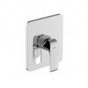 Смеситель для душа Ravak Flat встраиваемый однорычажный глянцевый хром X070124