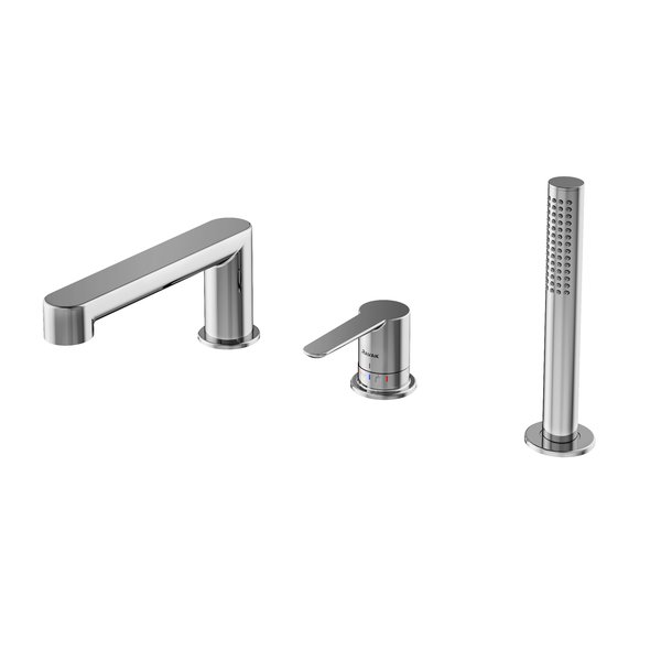 Смеситель на борт ванны Ravak Puri на 3 отверстия глянцевый хром X070142