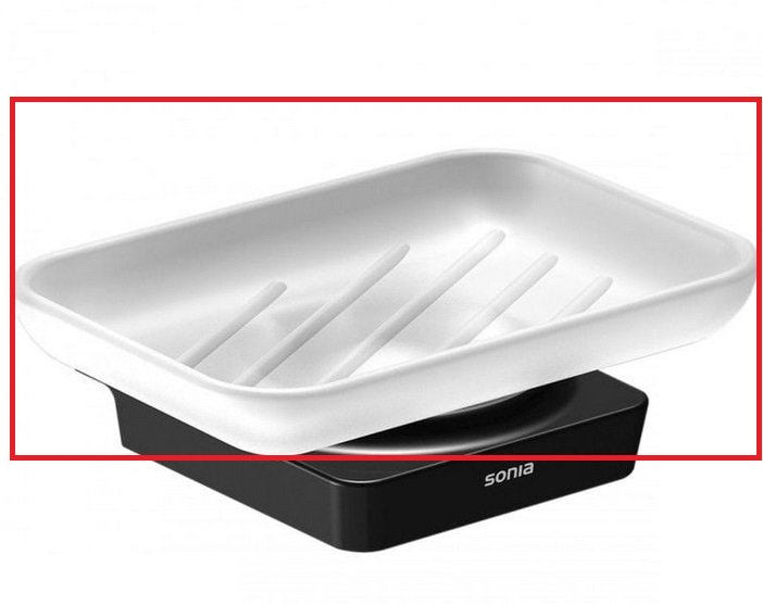 Мыльница для ванной Sonia Spare Parts запасная часть без держателя стекло 001095