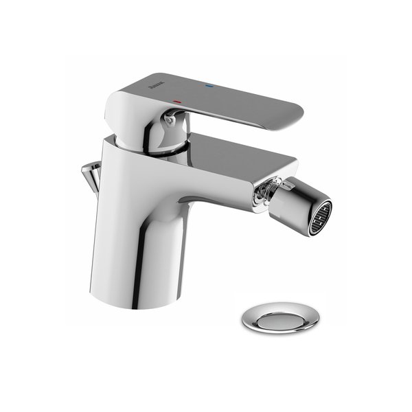 Смеситель для биде Ravak Flat однорычажный с донным клапаном глянцевый хром X070122