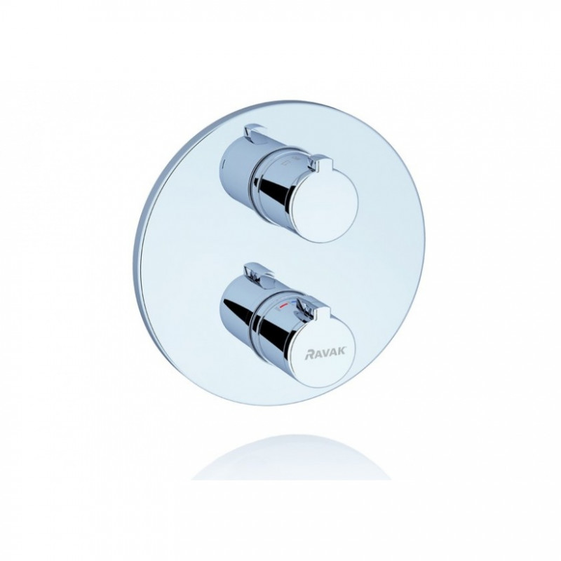 Термостат для душа Ravak Termo встраиваемый однорычажный хром X070048