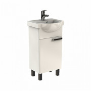 Тумба Koło Freja 40,5х28,6х67,1 см с раковиной 40х45 см белый глянец L79003000