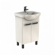 Тумба Koło Freja 50,6x67,1x32,6 см с раковиной 55х46 см белый глянец L79004000