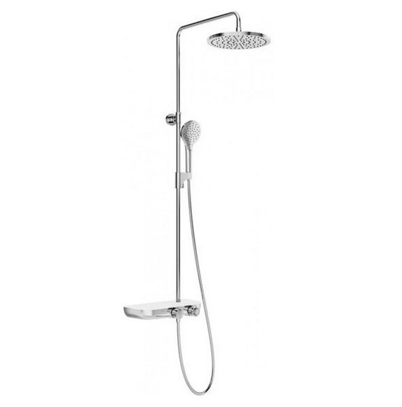 Душова стійка для душу Ravak Termo з термостатом зі Stop функцією хром/білий X070161