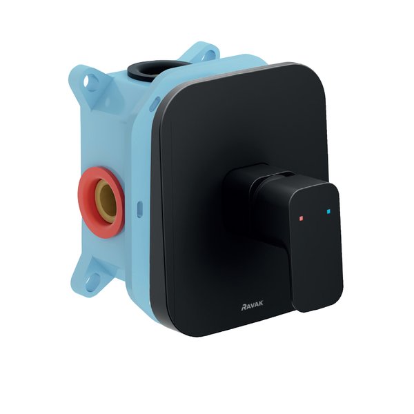 Смеситель для душа Ravak 10° Free black встраиваемый однорычажный черный матовый X070159