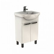 Тумба Koło Freja 50,6x67,1x32,6 см с раковиной 55х46 см белый глянец L79004000