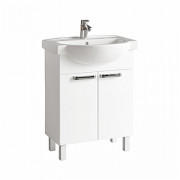 Тумба Koło Freja 60x67x32 см с раковиной 65х48 см белый глянец L79001000