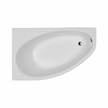 Ванна акрилова Koło Elipso 160x100 см асиметрична права білий XWA0661000