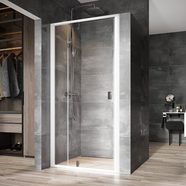 Душевые двери Ravak Nexty NDOP2 100х195 см профиль белый/прозрачное стекло 03OA0100Z1