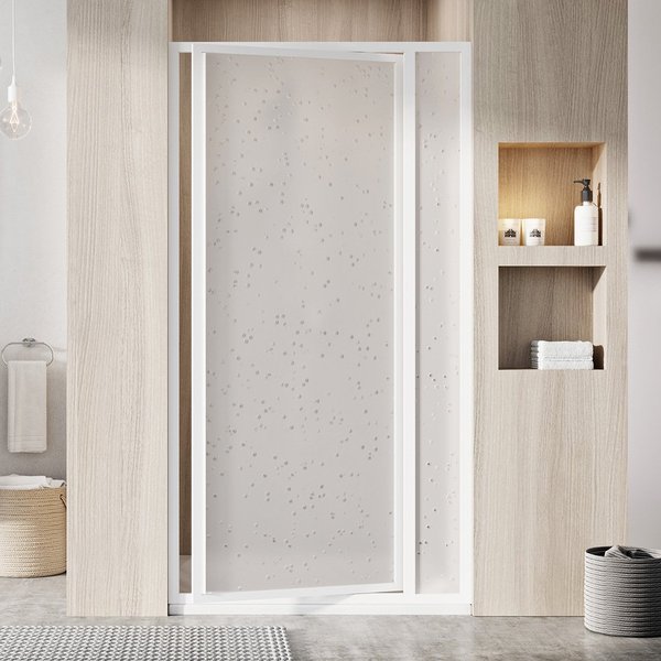 Душевые двери Ravak Supernova SDOP 90х195 см профиль белый/пластик Pearl 03V701O211