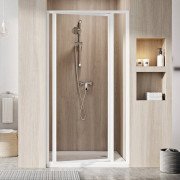 Душові двері Ravak Supernova SDOP 90х195 см профіль білий/прозоре скло 03V701O2Z1