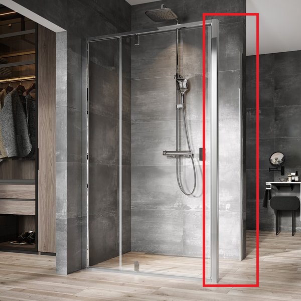 Душевая боковая стенка Ravak Nexty NPSS 100х195 см полированный алюминий/прозрачное стекло 90OA0C00Z1