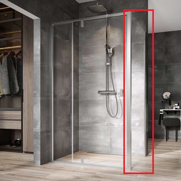 Душевая боковая стенка Ravak Nexty NPSS 100х195 см профиль сатин/прозрачное стекло 90OA0U00Z1