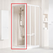 Душова бічна стінка Ravak Supernova APSS 75х198 см профіль білий/прозоре скло 940301R2Z1