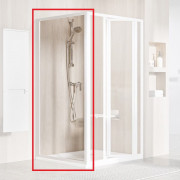 Душова бічна стінка Ravak Supernova PSS 75х195 см профіль білий/прозоре скло 940301O2Z1