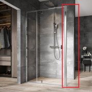 Душевая боковая стенка Ravak Nexty NPSS 80х195 см полированный алюминий/прозрачное стекло 90O40C00Z1