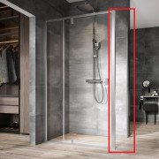 Душевая боковая стенка Ravak Nexty NPSS 80х195 см профиль сатин/прозрачное стекло 90O40U00Z1