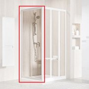 Душевая боковая стенка Ravak Supernova APSS 80х198 см профиль белый/прозрачное стекло 940401R2Z1