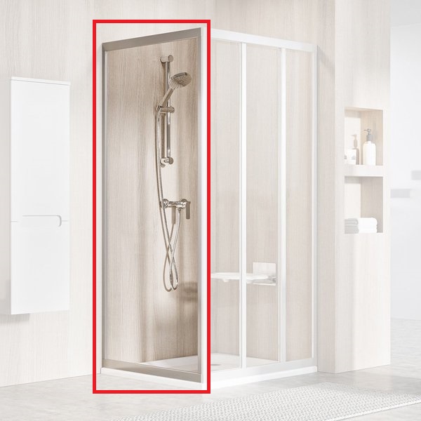 Душевая боковая стенка Ravak Supernova APSS 75х198 см профиль сатин/прозрачное стекло 94030UR2Z1