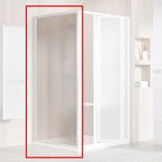 Душевая боковая стенка Ravak Supernova PSS 80х195 см профиль белый/пластик Pearl 940401O211