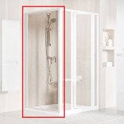 Душевая боковая стенка Ravak Supernova PSS 80х195 см профиль белый/прозрачное стекло 940401O2ZG