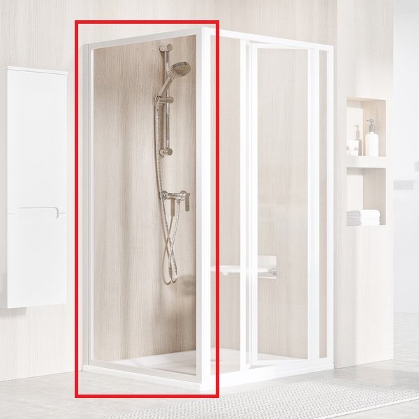 Душевая боковая стенка Ravak Supernova PSS 90х195 см профиль белый/прозрачное стекло 940701O2ZG