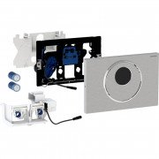 Кнопка змиву Geberit Sigma 10 живлення від батарейок подвійний змив нержавіюча сталь матова 115.891.SN.6